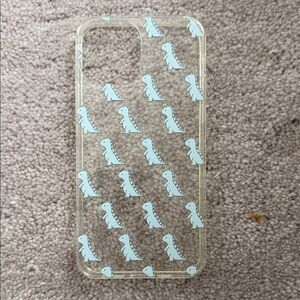 SHEIN Clear Case with Blue Dinosaur Design